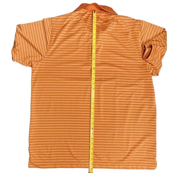 PAGE & TUTTLE Cool Swing Golf Polo Men's‎ Size XL Orange Stripe Moisture Wicking - Picture 11 of 11